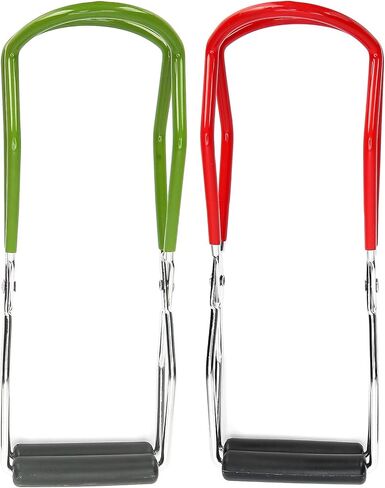 Tnfeeon Stainless Steel Canning Jar Lifter Tongs with Coated Grip Handle for Wide Mouth Jars and Bottles 2 Pack in Kuwait