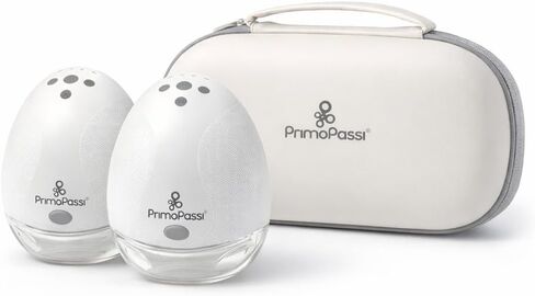 Primo Passi Double Wearable Breast Pump, Hands-Free Electric Breast Pump with Case, 4 Modes & 9 Levels, Quiet Rechargeable Portable Pump with Leak-Proof Design & LED Display in Kuwait