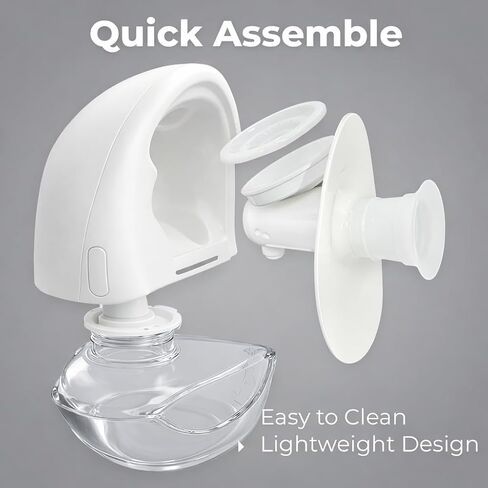 Primo Passi Double Wearable Breast Pump, Hands-Free Electric Breast Pump with Case, 4 Modes & 9 Levels, Quiet Rechargeable Portable Pump with Leak-Proof Design & LED Display in Kuwait