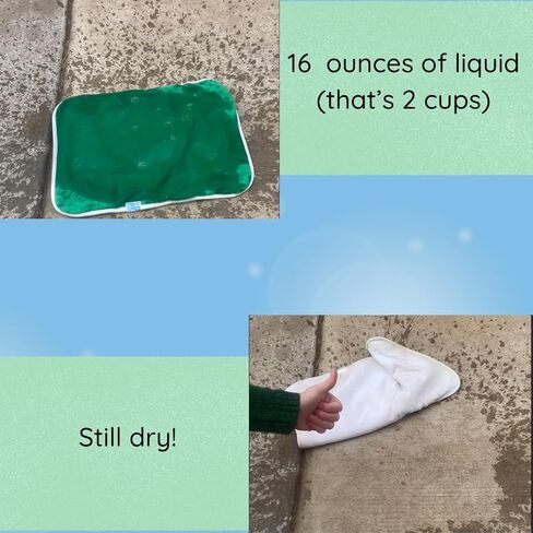 Happy Spitters Club Baby Burp Cloths for Reflux & Heavy Spit-Up (2 Pack) – Extra-Wide 4-Layer Cotton, Leak-Resistant Waterproof Barrier in Kuwait