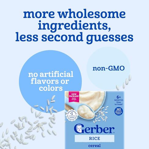 Gerber Baby Cereal, Baby Rice Cereal, Baby Breakfast, Stage 1 in Kuwait