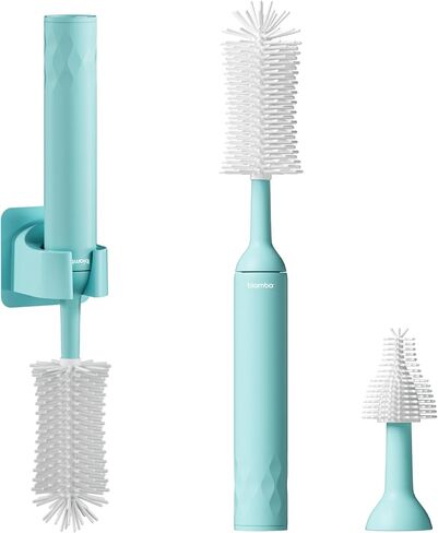 Magic Brush - Electric Baby Bottle Brush Cleaner with 360-Degree Rotation, Baby Bottle Cleaner Set with Silicone Head, USB Rechargeable, Water-Resistant Design, Nipples & Feeding Accessories in Kuwait