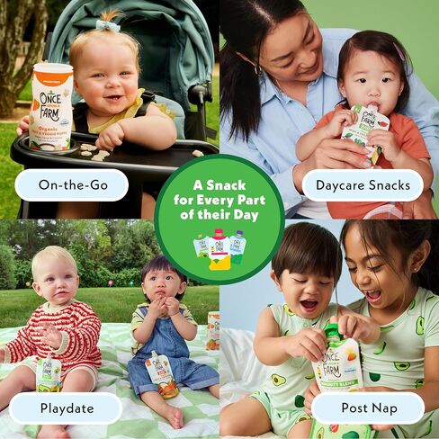 Once Upon a Farm Apple, Coconut Milk, Turkey, Butternut Squash Organic Baby Food Pouch, 3.5oz in Kuwait