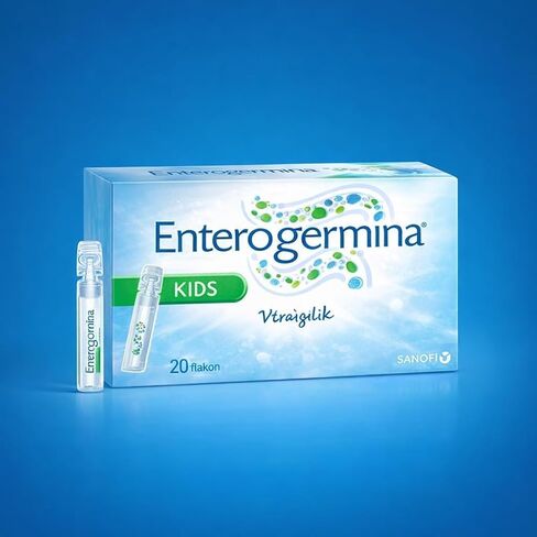 EnterogerminaKids (20 Vials) 1-Pack, Ready-to-Use Liquid Vials Gluten Free in Kuwait