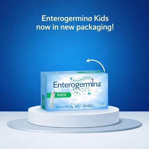 EnterogerminaKids (20 Vials) 1-Pack, Ready-to-Use Liquid Vials Gluten Free in Kuwait