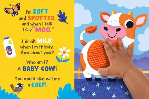 Baby Farm Animals - Silicone Touch and Feel Board Book - Sensory Board Book in Kuwait
