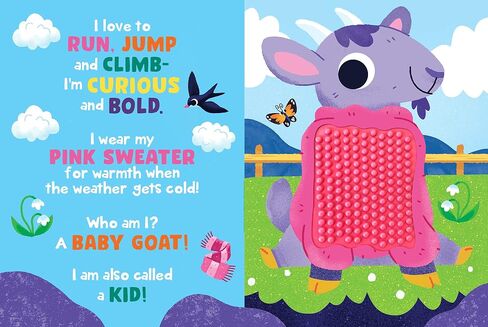 Baby Farm Animals - Silicone Touch and Feel Board Book - Sensory Board Book in Kuwait