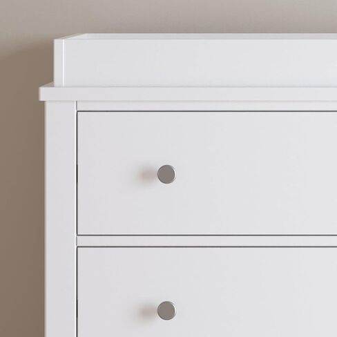 Child Craft Camden Design 4-in-1 Convertible Baby Crib Nursery Furniture Set, Baby Bed and 3 Drawer Dresser, for Babies, Toddlers and Kids Bedroom (2 Piece - Matte White) in Kuwait