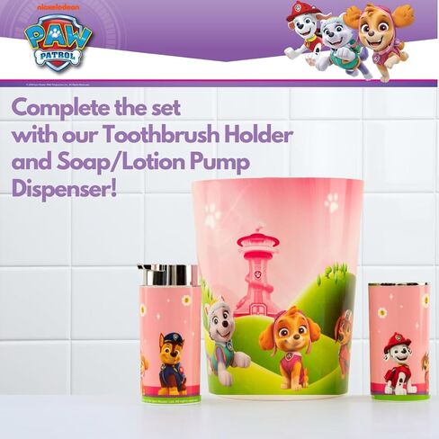 Paw Patrol Skye Kids Trash Can Wastebasket Bathroom/Bedroom, (Officially Licensed Product) by Franco in Kuwait