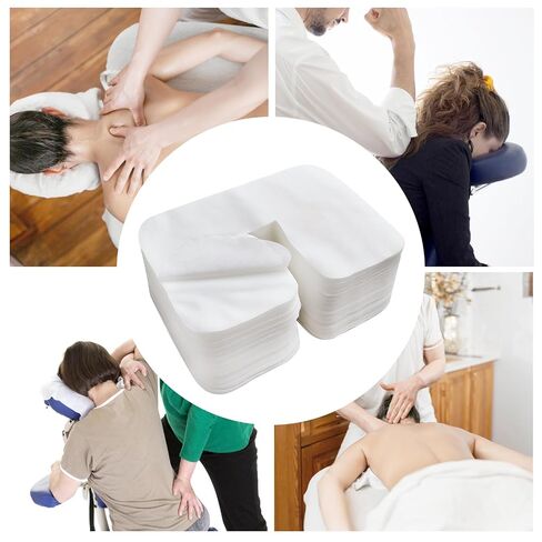 500 Piece Disposable Face Cradle Covers Luxurious Ultra Soft face cradle covers for massage table - Massage Tables & Massage Chairs in Kuwait