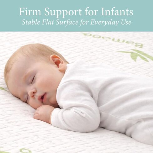 Ababy Custom Size Baby Bassinet & Cradle Mattress Pad – Firm Foam, Bamboo Cover, Water-Resistant in Kuwait