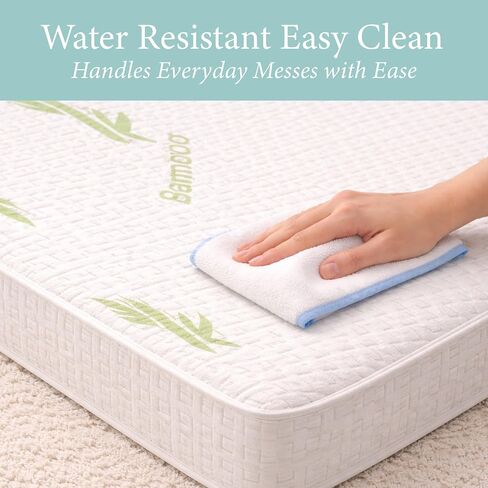 Ababy Custom Size Baby Bassinet & Cradle Mattress Pad – Firm Foam, Bamboo Cover, Water-Resistant in Kuwait