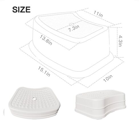 Non-Slip Kids Step Stool–Sturdy Safe Toddler Step Stool for Bathroom Sink,SIVOSUI Potty Training, Kitchen & Bedroom,with Soft Anti-Slip in Kuwait