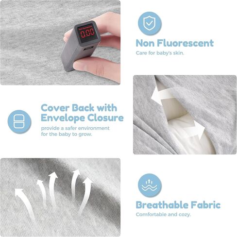 Baby Lounger & Snuggle Nest for Newborn 0-24 Months, Baby Nest Supervised Breathable Cotton for Newborn, Breathable Portable Infant Lounnger for Travel and Home, Gray (Lounger Cover Included in Kuwait