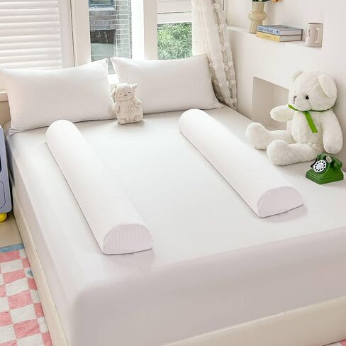 2 Pack Bed Bumpers, Foam Bed Rail Bumpers with Washable Cover | Bed Guard Rails for Twin, Full, Queen, King Bed, Non-Slip Bottom in Kuwait