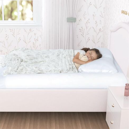Milliard Toddler Bed Bumper (2 Pack), Bed Foam Rail for Toddlers, Kids Safety Bed Guard for Twin, Full, Queen, King Beds, Non Slip Bottom and Water Resistant Cover in Kuwait