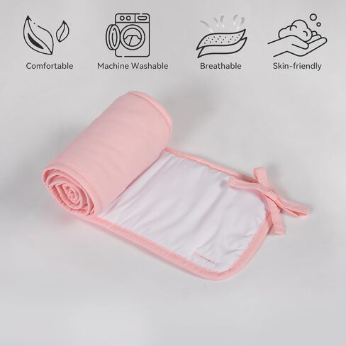 Double Thickness Crib Rail Teething Guard, Designed for Crib Top Rail Only (Not Side Rails) Furniture Edge Protector - Compliant with Infant Safe Sleep Act in Kuwait