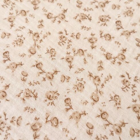 Camellia Print Toddler Duvet Cover + 1 Pillow Case, Muslin Cotton Floral Bedding Set for Kids Girls Boys in Kuwait