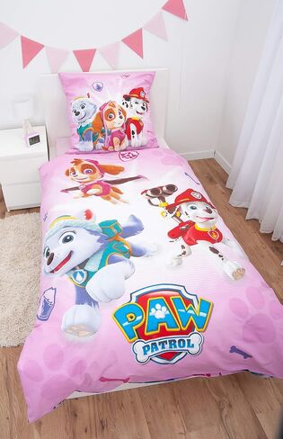 Paw Patrol Bed Linen, Cotton, Pink, 200 x 135 x 0.2 cm in Kuwait