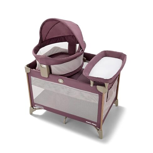 Graco® Pack n Play Dome LX Playard with Baby Bassinet Lightweight Portable Crib Push-Button Fold Travel Crib Redmond Convertible in Kuwait