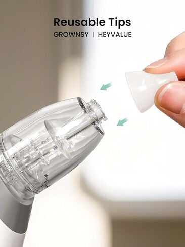 GROWNSY Official Upgraded Larger Suction Chamber and 3Pcs Silicone Tips for GROWNSY Nasal Aspirator, Nose Sucker Replacement Kit in Kuwait