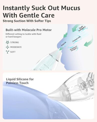 GROWNSY Official Upgraded Larger Suction Chamber and 3Pcs Silicone Tips for GROWNSY Nasal Aspirator, Nose Sucker Replacement Kit in Kuwait