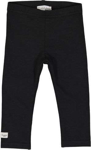Lil Legs Unisex Boys Girls Toddler Kids Comfy Cotton Leggings - Black, 12 Months in Kuwait