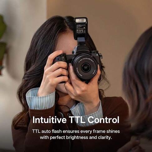 VILTROX Z2 Mini Foldable TTL Camera Flash for Nikon | Compact On-Camera Flash with 60mm Raised Head Design, 28mm Wide Coverage, 10Ws Output in Kuwait