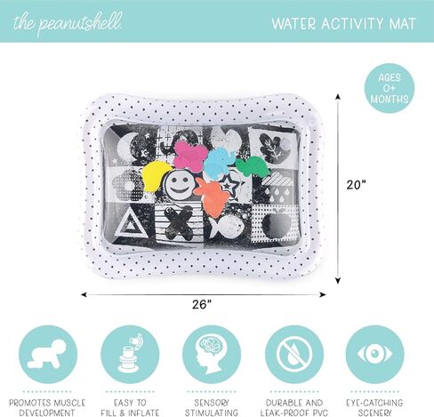 The Peanutshell Water Play Mat for Babies, Sensory Activity Mat, Unisex in Kuwait