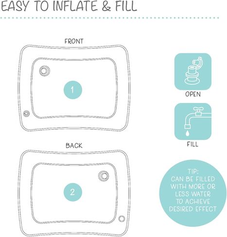 The Peanutshell Water Play Mat for Babies, Sensory Activity Mat, Unisex in Kuwait