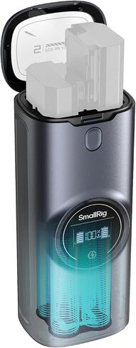 SMALLRIG NP-FZ100 Battery Charger for Sony, 18W 2.5h Dual Slot Camera Charger with HD Display, Full Compatible with Sony Alpha A7V A7III A7IV A6700 A6600 FX3 FX30 A1 A9 A7C A7CII A7RIII ZV-E1 ZV-E10II in Kuwait
