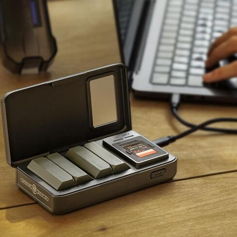 Tilta All-In-One Recharge Companion for NP-FZ100 | FX3, FX30, FX2, ZV-E1, FX30B, A7S III, A7 IV Battery Charger & Power Bank | 30W PD QC Fast Charging | SD TF Card Slot 312MB/s | 18W PD Output - Black in Kuwait