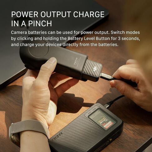 Tilta All-In-One Recharge Companion for NP-FZ100 | FX3, FX30, FX2, ZV-E1, FX30B, A7S III, A7 IV Battery Charger & Power Bank | 30W PD QC Fast Charging | SD TF Card Slot 312MB/s | 18W PD Output - Black in Kuwait