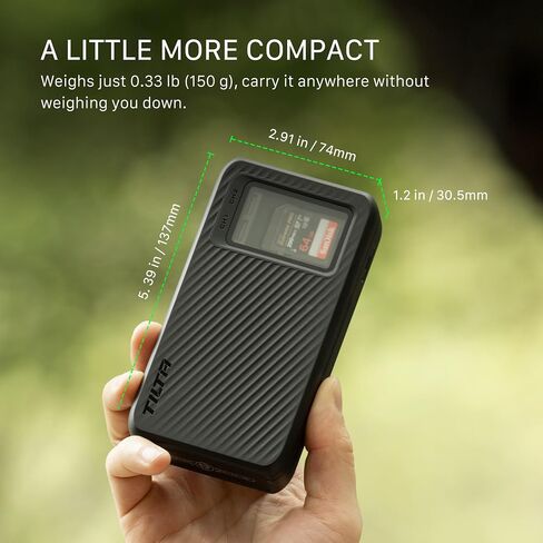 Tilta All-In-One Recharge Companion for NP-FZ100 | FX3, FX30, FX2, ZV-E1, FX30B, A7S III, A7 IV Battery Charger & Power Bank | 30W PD QC Fast Charging | SD TF Card Slot 312MB/s | 18W PD Output - Black in Kuwait