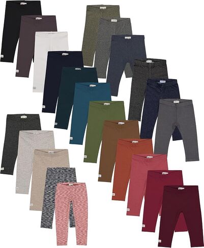 Lil Legs Unisex Boys Girls Toddler Kids Comfy Cotton Leggings - Navy, 2T in Kuwait