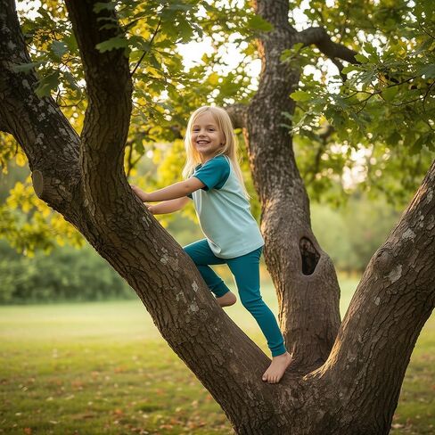 Gygl & Grow Leggings Gentle on Skin Tough on Wash Day 100% Cotton Leggings for Kids in Saudi Arabia