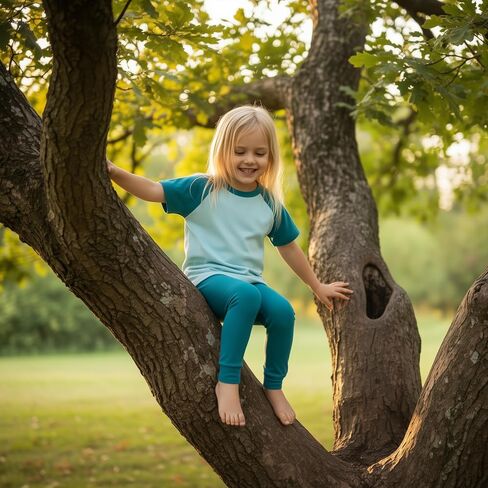 Gygl & Grow Leggings Gentle on Skin Tough on Wash Day 100% Cotton Leggings for Kids in Saudi Arabia