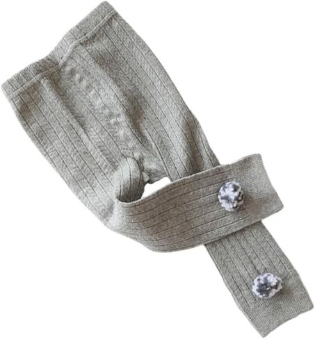 HANABASS Cotton Thickening Leggings for 1-2 Years Old, Warm Stretch Bottoming Pants with Comfortable Touch and Delicate Texture, for Autumn and Winter Grey in Kuwait
