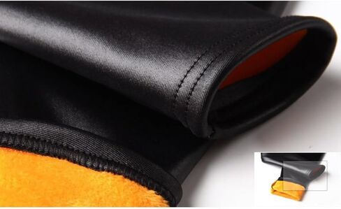 BESTYASH Winter Pu Leggings Warm Thick Anti-Peeling Pants for Little in Autumn and Winter Black in Kuwait