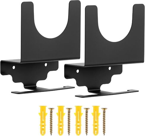 QWORK Angle Grinder Wall Mount Rack, 2 Pack Grinder and Impact Wrench Holder Bracket, Metal Storage Organizer for 5 Inch Angle Grinders, Cutters, Polishers, Garage Workshop Tools in Kuwait
