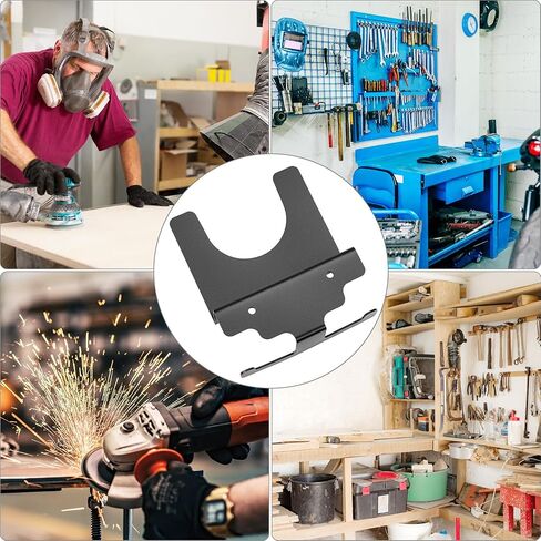 QWORK Angle Grinder Wall Mount Rack, 2 Pack Grinder and Impact Wrench Holder Bracket, Metal Storage Organizer for 5 Inch Angle Grinders, Cutters, Polishers, Garage Workshop Tools in Kuwait