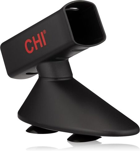 Title: CHI Flat Iron Stand Suction, Heat Resistant Hair Tool Holder, Countertop & Mirror Mount Styling Station Accessory for Flat Irons, Black in Kuwait