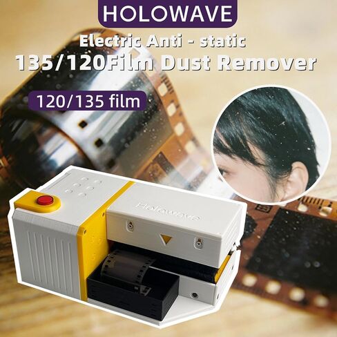 Anti-Static Film Dust Remover Brush for 35mm & 120 Film, Electric Film Cleaner for Negatives in Kuwait