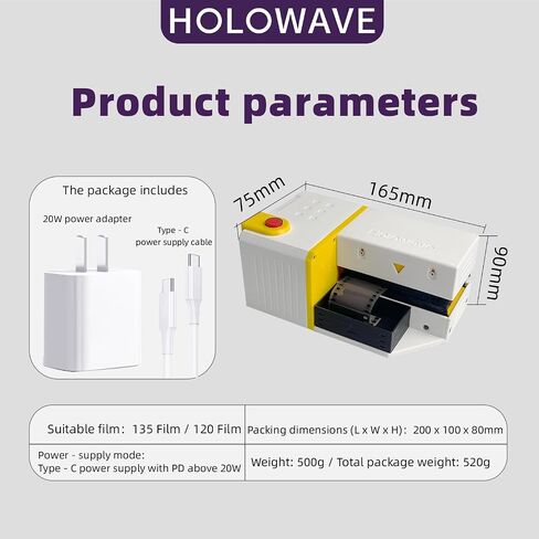 Anti-Static Film Dust Remover Brush for 35mm & 120 Film, Electric Film Cleaner for Negatives in Kuwait