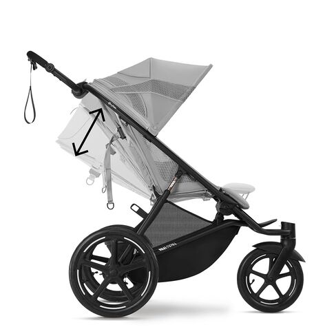 Avi Spin Jogging Stroller - Fog Grey in Kuwait