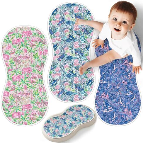 Portable Diaper Changing Pad Viscose from Bamboo 3 Pack, Foldable Waterproof Baby Changing Mat, Absorbent Machine Washable Diaper Bag Travel Essential, Newborn Baby Changer, 27.5x14 in Kuwait