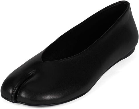 Jeffrey Campbell EQUINA Leather Split-Toe Flats in Kuwait