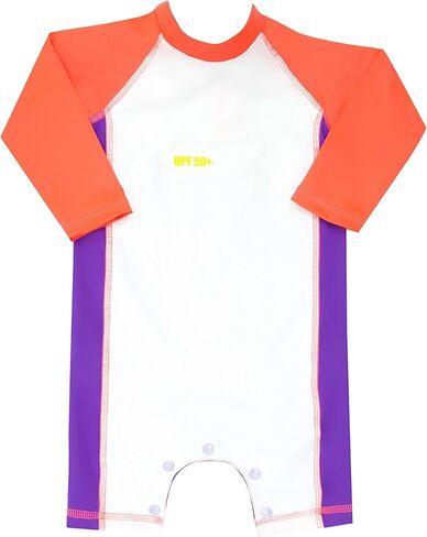 Baby Girls' Sunsuit/Swimsuit with Snap Buttons at the Crotch in Kuwait