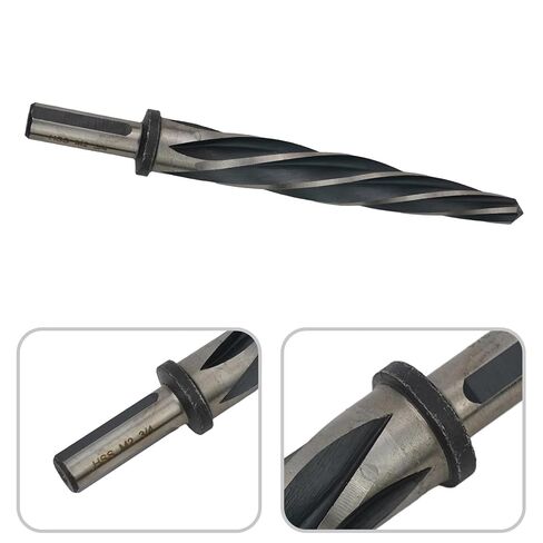 Reamer Drill Bit, HSS Spiral Flute Reamer Bit, 1/2in 5/8in Shank Bridge Taper Drill Reamers 1pc(1/2 inch) in Kuwait