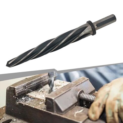 Reamer Drill Bit, HSS Spiral Flute Reamer Bit, 1/2in 5/8in Shank Bridge Taper Drill Reamers 1pc(1/2 inch) in Kuwait